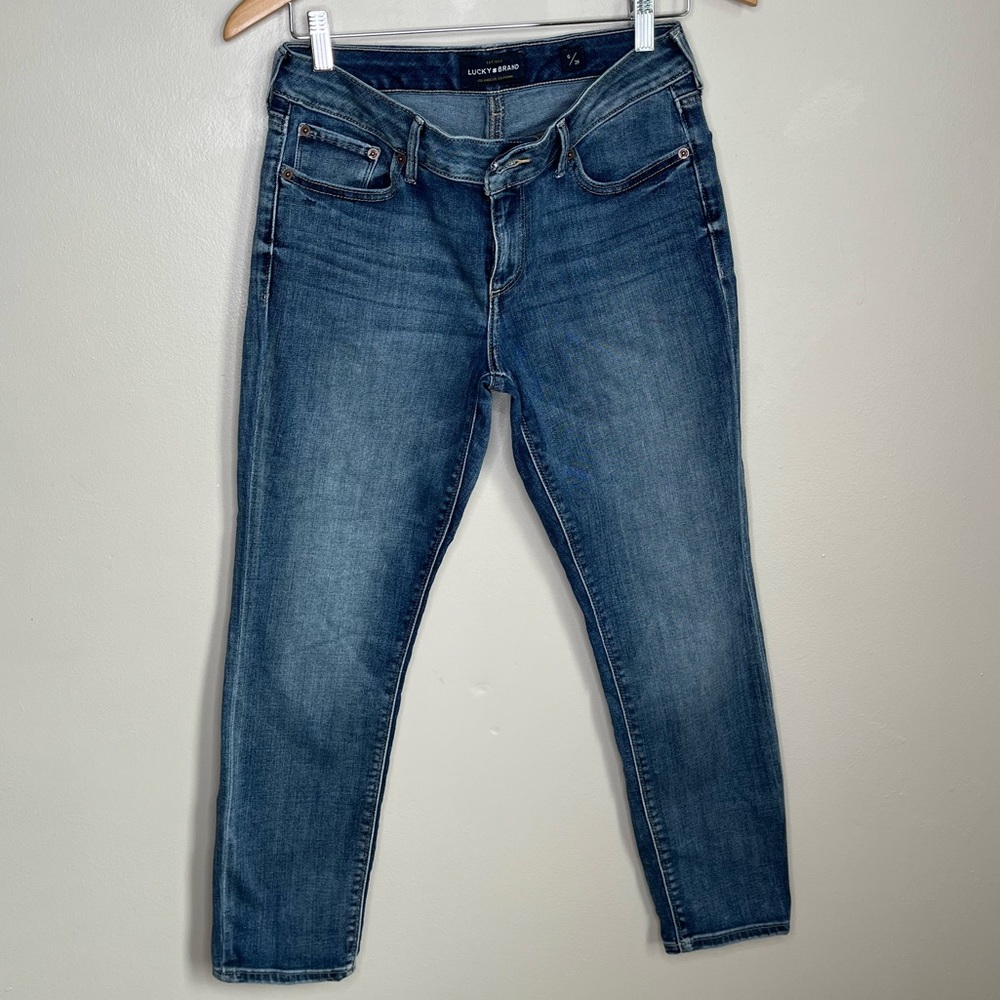 Lucky Brand Lolita Crop Light Denim Wash Skinny Jeans Size 6/28 - Picture 2 of 9